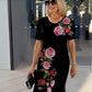 Rochie largă de vară imprimată la modă