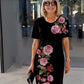 Rochie largă de vară imprimată la modă