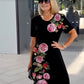 Rochie largă de vară imprimată la modă