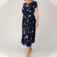 💃Rochie cu mânecă scurtă din plasă cu imprimeu cu buline Polka Dot