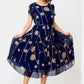 💃Rochie cu mânecă scurtă din plasă cu imprimeu cu buline Polka Dot