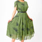 🎁👗 Moda imprimate rochie de sifon