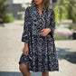 🌺 Casual Loose imprimate V-Neck Flowy Dress