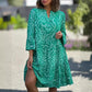 🌺 Casual Loose imprimate V-Neck Flowy Dress