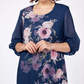 🌸Elegant florale imprimare rotund gât rochii de femei