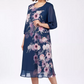 🌸Elegant florale imprimare rotund gât rochii de femei