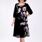 🌸Elegant florale imprimare rotund gât rochii de femei