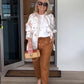 👚 Femeii cu mânecă lungă mare Placket buton jos Shirt