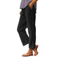 👖Pantalon casual cu croială lejeră în culoare solidă, cu nasturi laterali