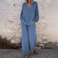 💖V-Neck culoare solidă Casual cu mânecă lungă Suit