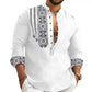 👔Bărbați cu mânecă lungă Standing Collar Casual Shirt