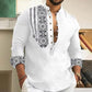 👔Bărbați cu mânecă lungă Standing Collar Casual Shirt