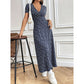 👗Rochie casual pentru femei cu imprimeu floral și decolteu în formă de v