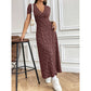 👗Rochie casual pentru femei cu imprimeu floral și decolteu în formă de v