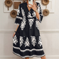 🌸Rochie casual cu imprimeu și decolteu în V