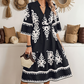 🌸Rochie casual cu imprimeu și decolteu în V