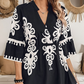 🌸Rochie casual cu imprimeu și decolteu în V