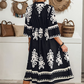 🌸Rochie casual cu imprimeu și decolteu în V