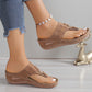 💖Női Slip-On Wedge Tanga szandálok