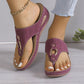 💖Női Slip-On Wedge Tanga szandálok