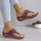 💖Női Slip-On Wedge Tanga szandálok