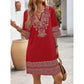 🌸Rochie elegantă imprimată cu decolteu în V
