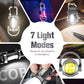 🔥Több mint 5000 darabot adtak el！！🔦 Újratölthető kulcstartó zseblámpa – 7 üzemmódú LED + COB mini lámpa Type-C töltéssel