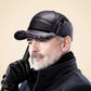 🧢 Férfi téli sapka birkabőrrel – lapos fülvédők