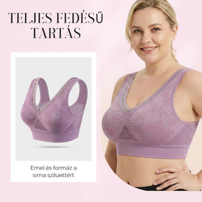🌸1+1 ingyen💖Magas tartású, vezeték nélküli csipkés melltartó