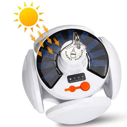 💡Napenergiával működő, multifunkcionális és összecsukható lámpa labda formájú