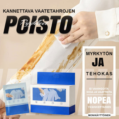 🔥Hordozható ruhafolteltávolító törlőkendők 💖– gyors folteltávolítás bárhol, bármikor