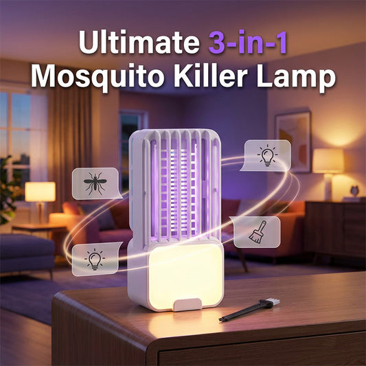 3 az 1-ben szúnyogriasztó lámpa (éjszakai világítással)
