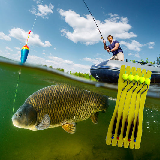 🎣 Erős úszóképességű úszóhorog – természetesen lebeg, pillanatok alatt horogra akasztja a halat! 🐟💧