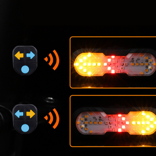 💡 Biztonságos Kerékpárlámpa Vezeték Nélküli