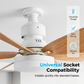✨ Többfényű intelligens ventilátorlámpa nappali és hálószoba dekorációhoz