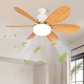 ✨ Többfényű intelligens ventilátorlámpa nappali és hálószoba dekorációhoz