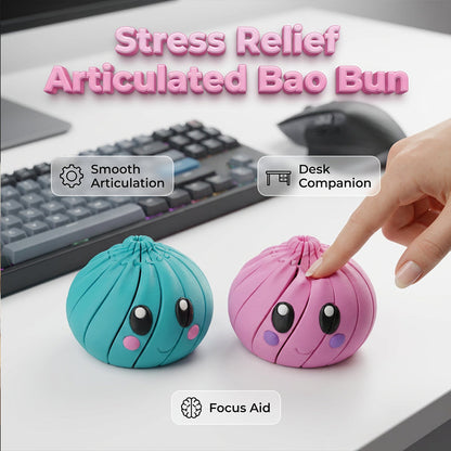 🔥Aranyos, mozgatható, baozi alakú stresszoldó asztali játék