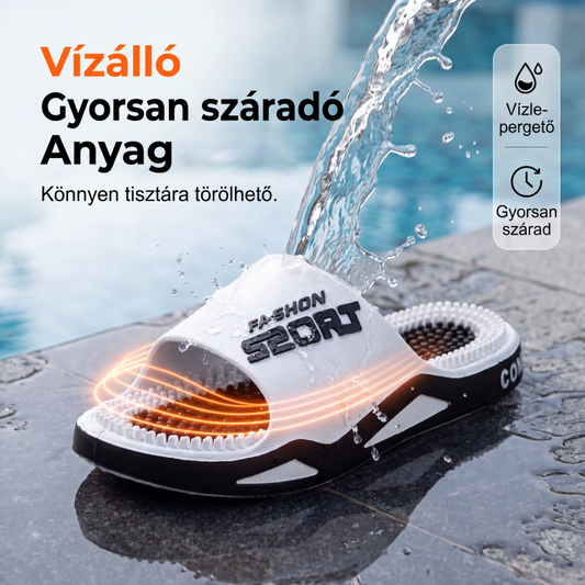 ✨Férfi masszázspapucsok, csúszásgátló házi papucsok ívtámasztással