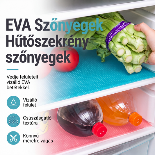Vízálló hűtőszekrény polcbetétek