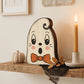 🎃✨Rétro fa Halloween‑asztali dísztárgyak👻