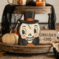 🎃✨Rétro fa Halloween‑asztali dísztárgyak👻