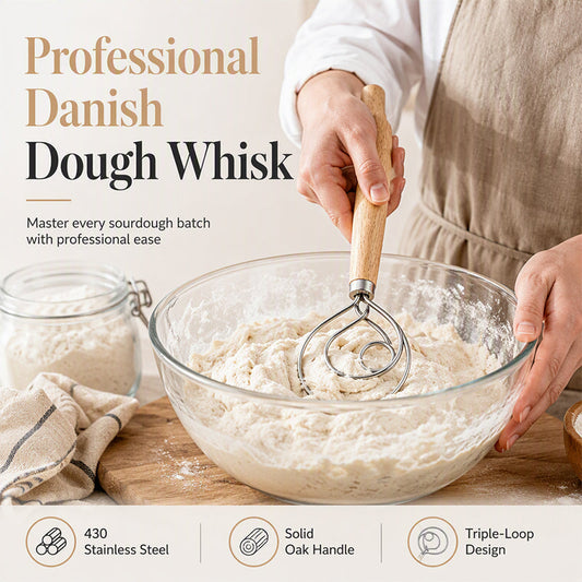 🥣 Rozsdamentes acélból készült dán típusú tésztakeverő ✨