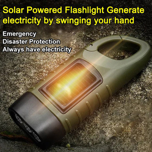 ☀️🔦Napenergia + kézi zseblámpa | Külső vészvilágítás✨